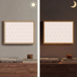 Lijnen - Patroon - Symmetrisch Light Box met batterij (Wandlamp) middel 907 -sfeer3