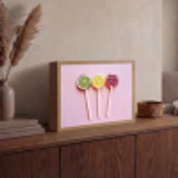 Lolly - Snoep - Citrus Light Box met batterij (Wandlamp) middel -sfeer2