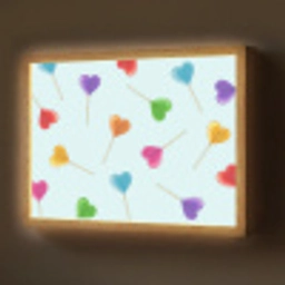 Lolly - Regenboog - Snoep Light Box met batterij (Wandlamp) middel -z3d_website