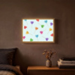Lolly - Regenboog - Snoep Light Box met batterij (Wandlamp) middel -sfeer4