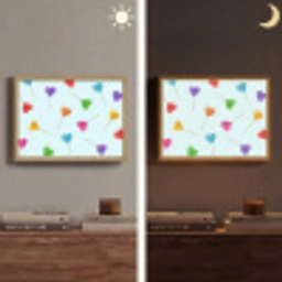 Lolly - Regenboog - Snoep Light Box met batterij (Wandlamp) middel -sfeer3