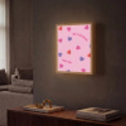 Lolly - Valentijn - Illustratie - Snoep Light Box met batterij (Wandlamp) middel -sfeer1