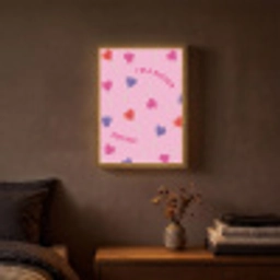 Lolly - Valentijn - Illustratie - Snoep Light Box met batterij (Wandlamp) middel -sfeer4