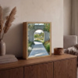 Doorkijk - Pad - Beton - Landschap Light Box met batterij (Wandlamp) middel -sfeer2