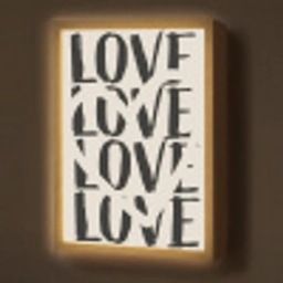 Love - Hart - Beige Light Box met batterij (Wandlamp) middel -z3d_website