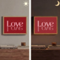 Love - Spiegeling - Rood Light Box met batterij (Wandlamp) middel -sfeer3
