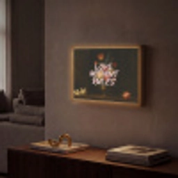 Liefde - Modern - Bloemen Light Box met batterij (Wandlamp) middel -sfeer1