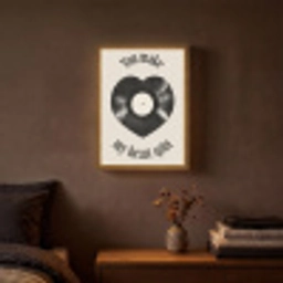 Love - Muziek - Quote Light Box met batterij (Wandlamp) middel -sfeer4
