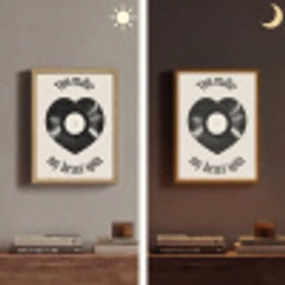 Love - Muziek - Quote Light Box met batterij (Wandlamp) middel -sfeer3