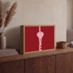 Love - Rood - Blokletters Light Box met batterij (Wandlamp) middel -sfeer2