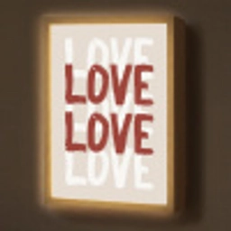 Love - Rood - Tekst Light Box met batterij (Wandlamp) middel -z3d_website