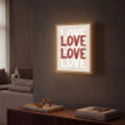 Love - Rood - Tekst Light Box met batterij (Wandlamp) middel -sfeer1