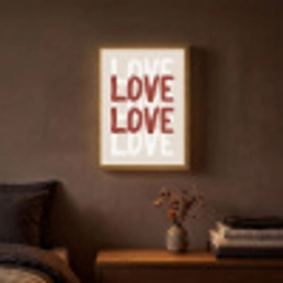 Love - Rood - Tekst Light Box met batterij (Wandlamp) middel -sfeer4