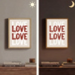 Love - Rood - Tekst Light Box met batterij (Wandlamp) middel -sfeer3