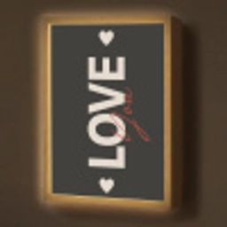 Love - Rood - Valentijn Light Box met batterij (Wandlamp) middel -z3d_website