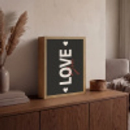 Love - Rood - Valentijn Light Box met batterij (Wandlamp) middel -sfeer2