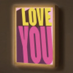 Love - Tekst - Roze - Valentijn Light Box met batterij (Wandlamp) middel -z3d_website