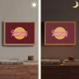 love your damn self - Cirkel - Glitter - Rood Light Box met batterij (Wandlamp) middel -sfeer3