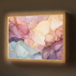 Marmer - Kleurrijk Light Box met batterij (Wandlamp) middel -z3d_website