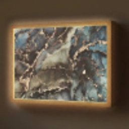 Marmer - Goud - Groen Light Box met batterij (Wandlamp) middel -z3d_website