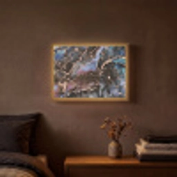 Marmer - Goud - Rosé Light Box met batterij (Wandlamp) middel -sfeer4