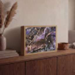 Marmer - Goud - Roze Light Box met batterij (Wandlamp) middel -sfeer2