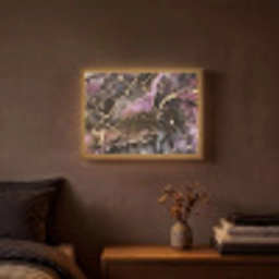 Marmer - Gold - Steen - Abstract Light Box met batterij (Wandlamp) middel -sfeer4