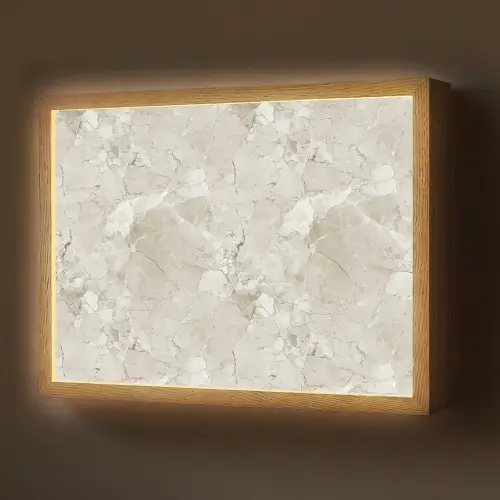 Marmer - Grijs - Aders Light Box met batterij (Wandlamp) middel 907 -z3d_website