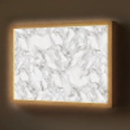 Marmer - Gelaagd - Brekend - Grijsstructuur Light Box met batterij (Wandlamp) middel 907 -z3d_website