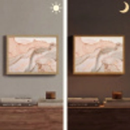 Marmer - Roze - Rosé Light Box met batterij (Wandlamp) middel -sfeer3