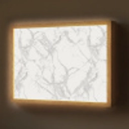 Marmer - Zuiver - Grijs - Aders Light Box met batterij (Wandlamp) middel 907 -z3d_website