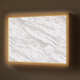 Marmer - Wit - Grijsgroen Light Box met batterij (Wandlamp) middel 907 -z3d_website