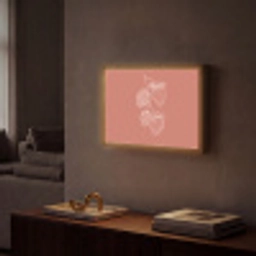 Minimalistisch - Illustratie - Aardbei - Tak Light Box met batterij (Wandlamp) middel -sfeer1
