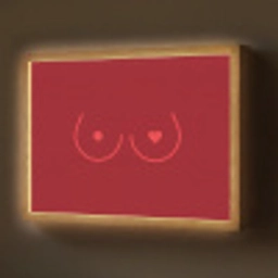 Minimalistisch - Lijnillustratie - Rood Light Box met batterij (Wandlamp) middel -z3d_website