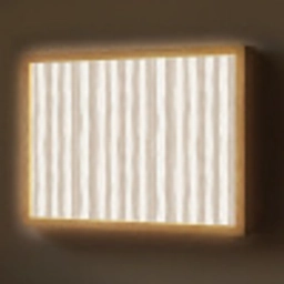 Minimalistisch - Strepen - Beige Light Box met batterij (Wandlamp) middel 907 -z3d_website