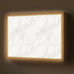Minimalistisch - Wit - Grijze aders Light Box met batterij (Wandlamp) middel 907 -z3d_website