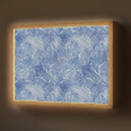 Modern - Abstract - Blauw Light Box met batterij (Wandlamp) middel 907 -z3d_website