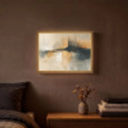 Modern - Abstract - Goud - Zwart Light Box met batterij (Wandlamp) middel -sfeer4