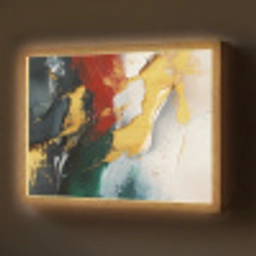 Modern - Kerst - Abstract - Goud Light Box met batterij (Wandlamp) middel -z3d_website