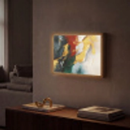 Modern - Kerst - Abstract - Goud Light Box met batterij (Wandlamp) middel -sfeer1