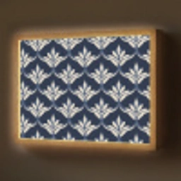 Modern - Ontwerp - Blauw Light Box met batterij (Wandlamp) middel 907 -z3d_website