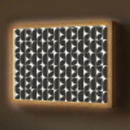 Modern - Geometrisch - Zwart Light Box met batterij (Wandlamp) middel 907 -z3d_website