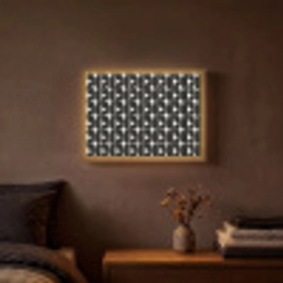 Modern - Geometrisch - Zwart Light Box met batterij (Wandlamp) middel 907 -sfeer4