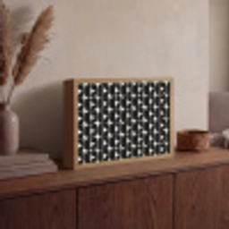 Modern - Geometrisch - Zwart Light Box met batterij (Wandlamp) middel 907 -sfeer2