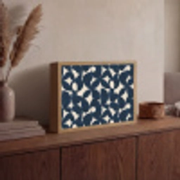 Modern - Geometrisch - Blauw Light Box met batterij (Wandlamp) middel 907 -sfeer2