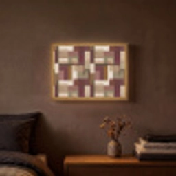 Modern - Geometrie - Kleurrijk Light Box met batterij (Wandlamp) middel 907 -sfeer4