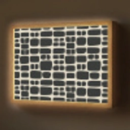Modern - Organisch - Zwart Light Box met batterij (Wandlamp) middel 907 -z3d_website