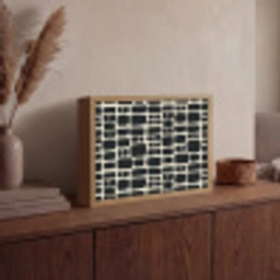 Modern - Organisch - Zwart Light Box met batterij (Wandlamp) middel 907 -sfeer2