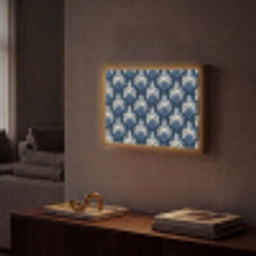 Modern - Patroon - Blauw Light Box met batterij (Wandlamp) middel 907 -sfeer1