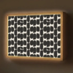 Modern - Patroon - Zwart Light Box met batterij (Wandlamp) middel 907 -z3d_website